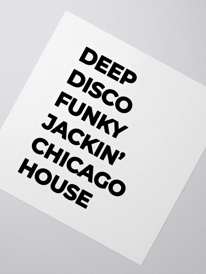 Flipside's Chicago House in Black Vinyl Kiss Cut Sticker Set product image (2)