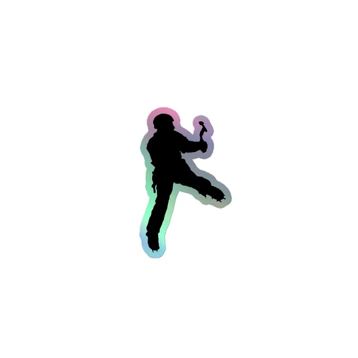 ice climber holographic sticker product image (1)