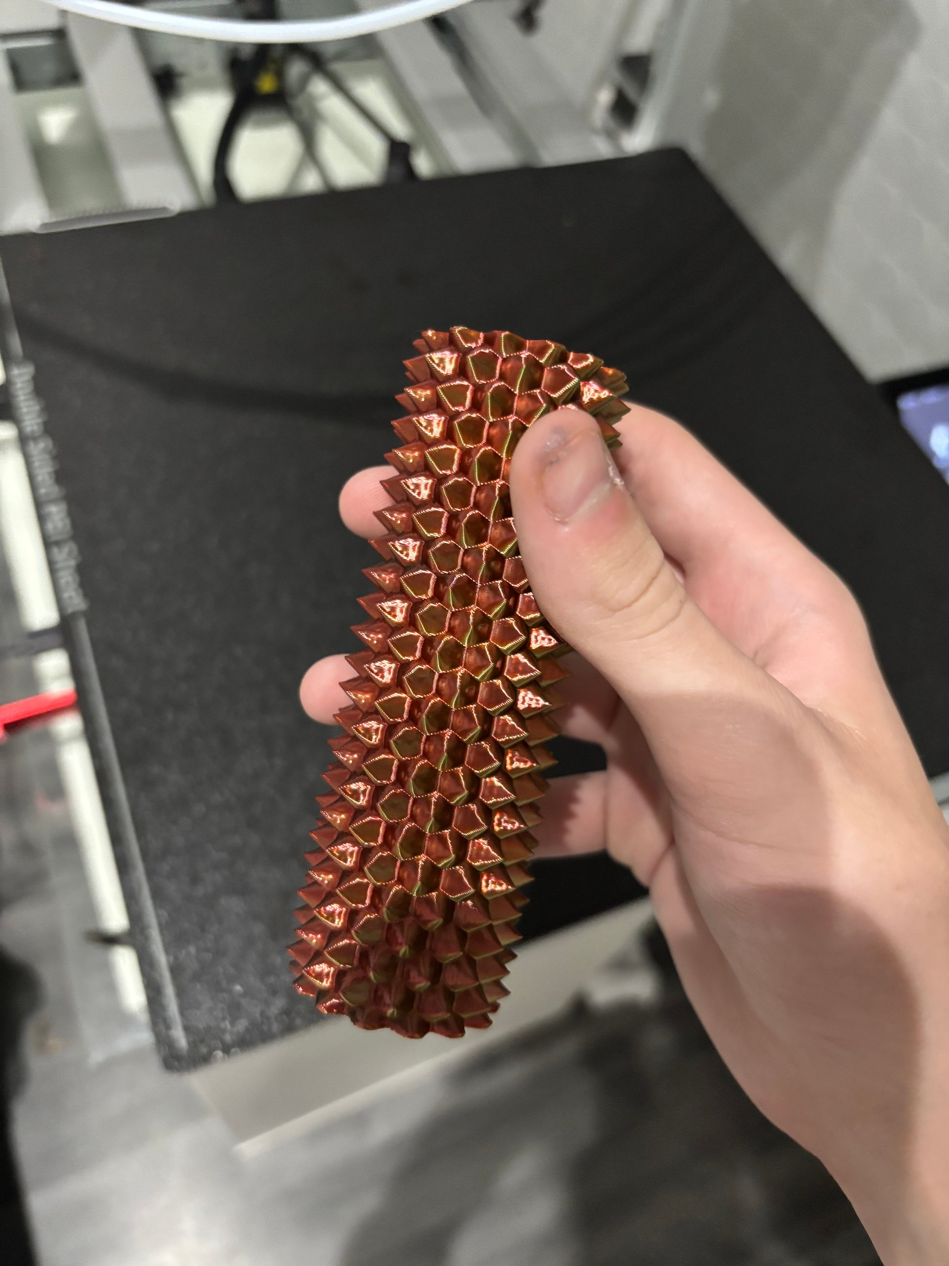 Spiky Dragon Scale Fidget Roller – 3D Printed Sensory Fidget Toy product image (2)