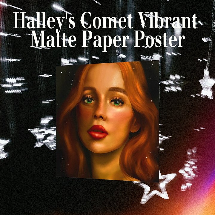 Halley's Comet Vibrant Matte Paper Poster product image (1)