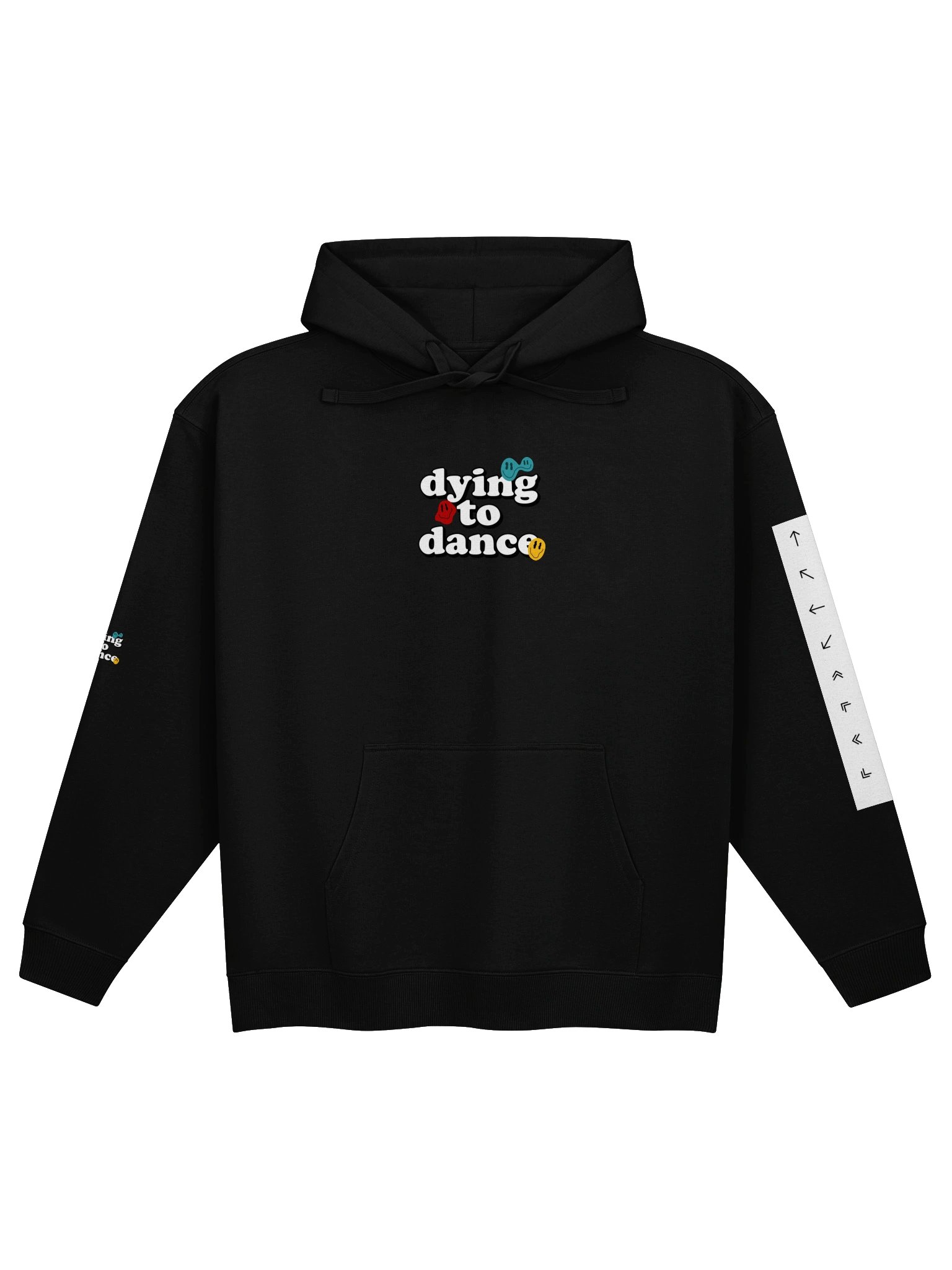 Dying to Dance Smiley Hoodie product image (1)