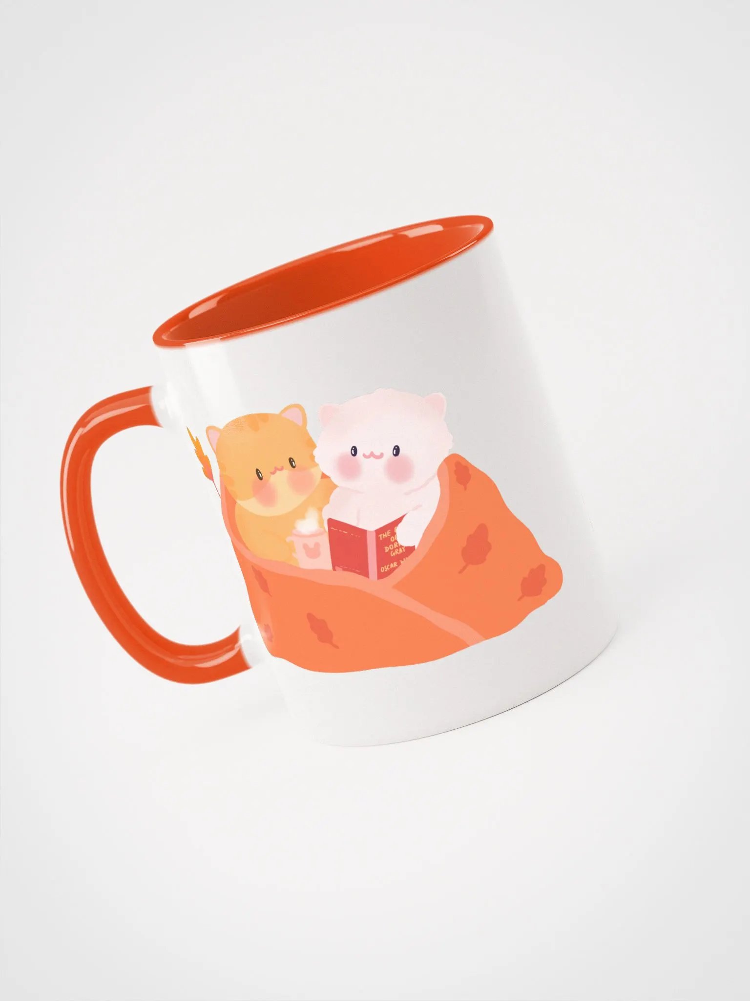 Cozy Orange & White Cats Ceramic Mug product image (3)