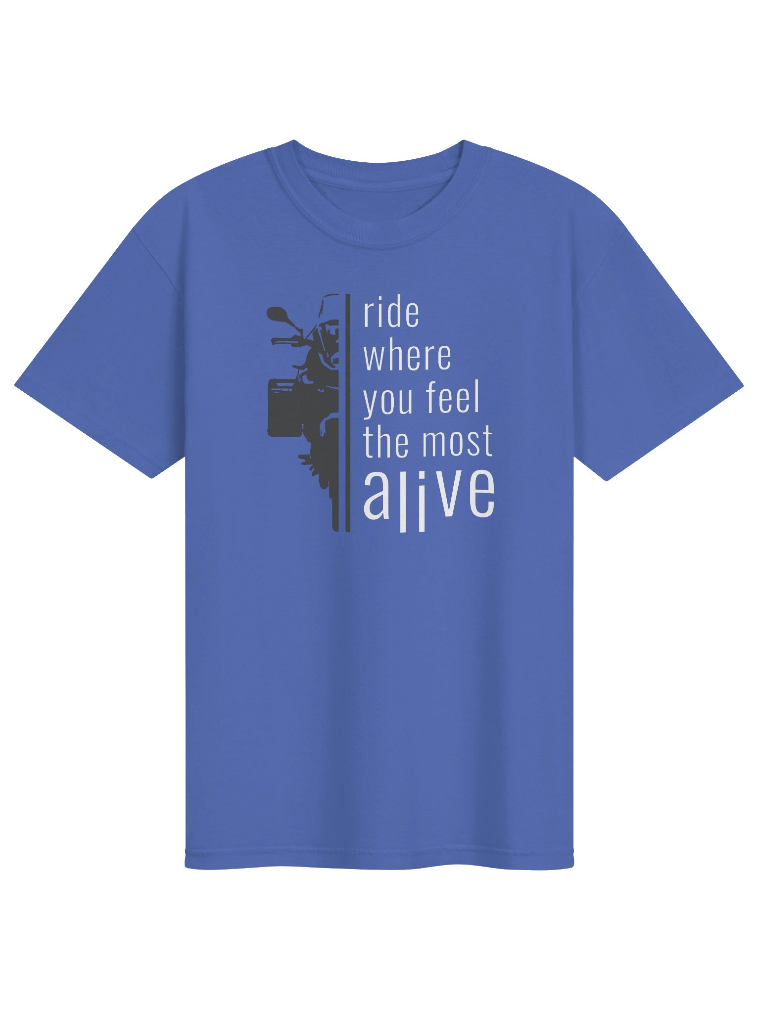 Ride where you feel the most Alive | Adventure Motorcycle T-Shirt product image (10)