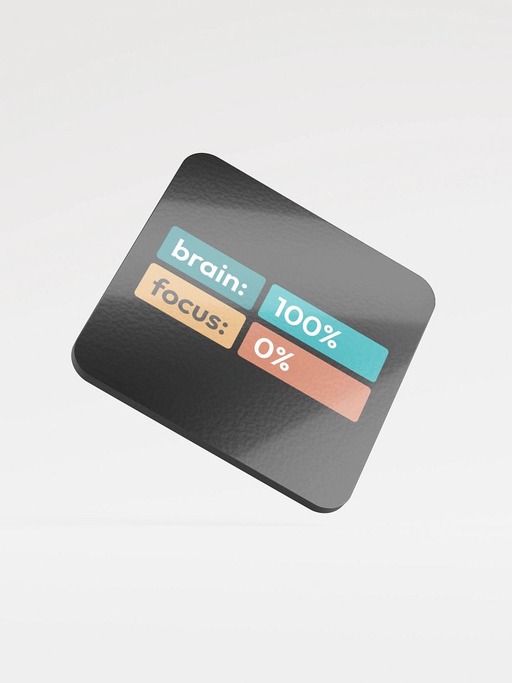 100% Brain Dark Coaster product image (1)