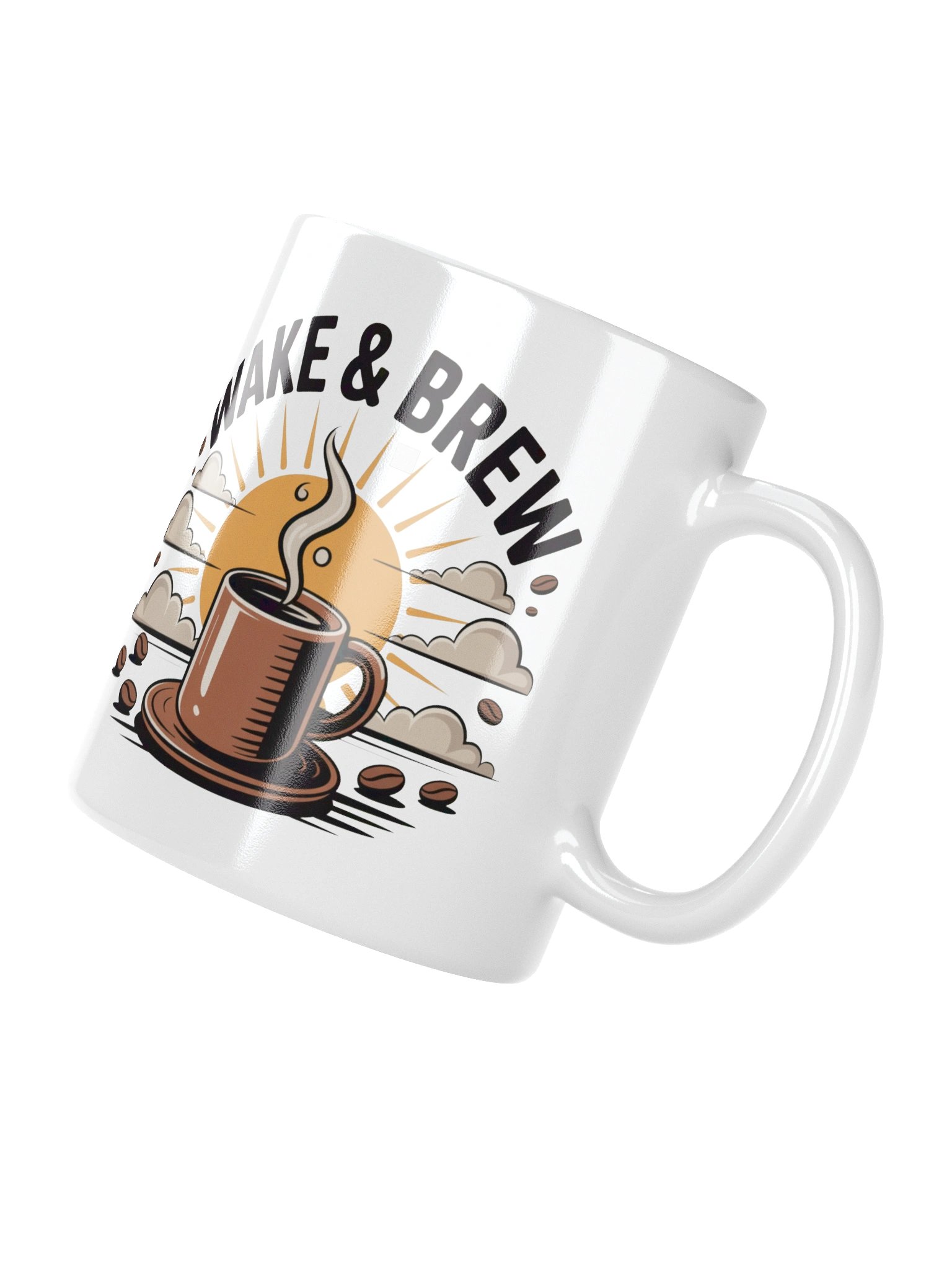Wake & Brew Coffee Mug – Perfect for Morning Coffee Lovers product image (4)
