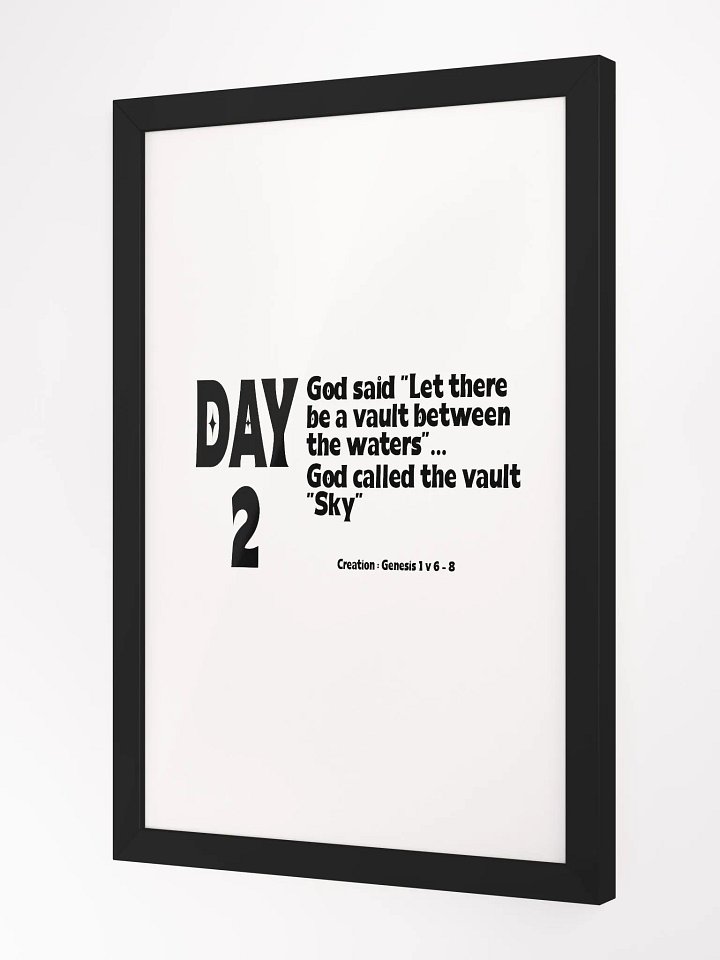 CREATION: DAY 2..Christian, Jesus, faith, God, Bible, Christianity, Jesus Christ, religion, Bible Verse, Love product image (3)