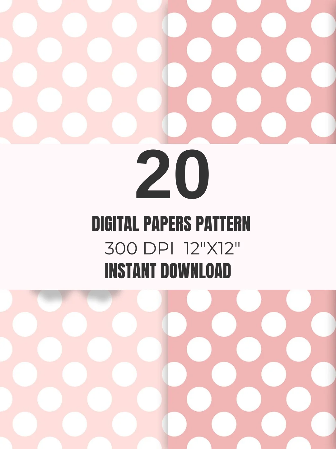 Pastel Pink & Sage Seamless Paper Pack 20 product image (7)