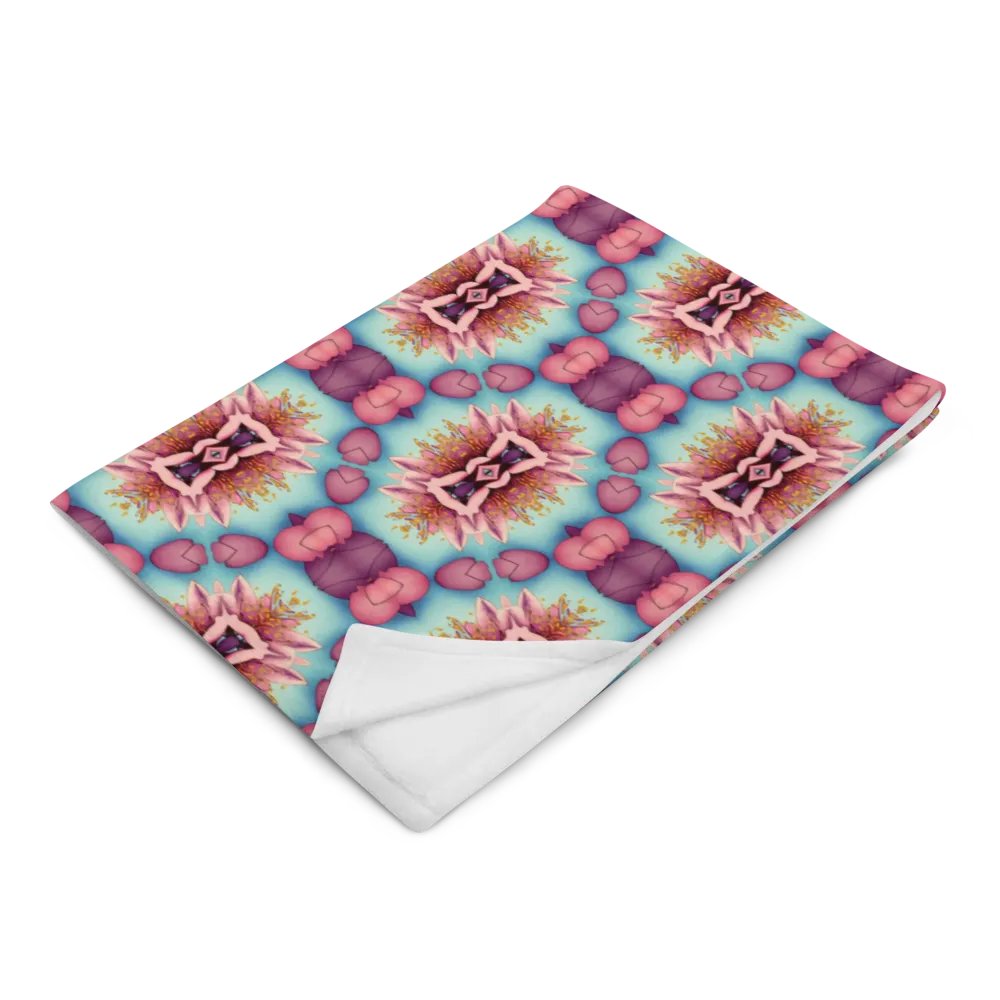 Vibrant Florals & Hearts Throw Blanket product image (4)