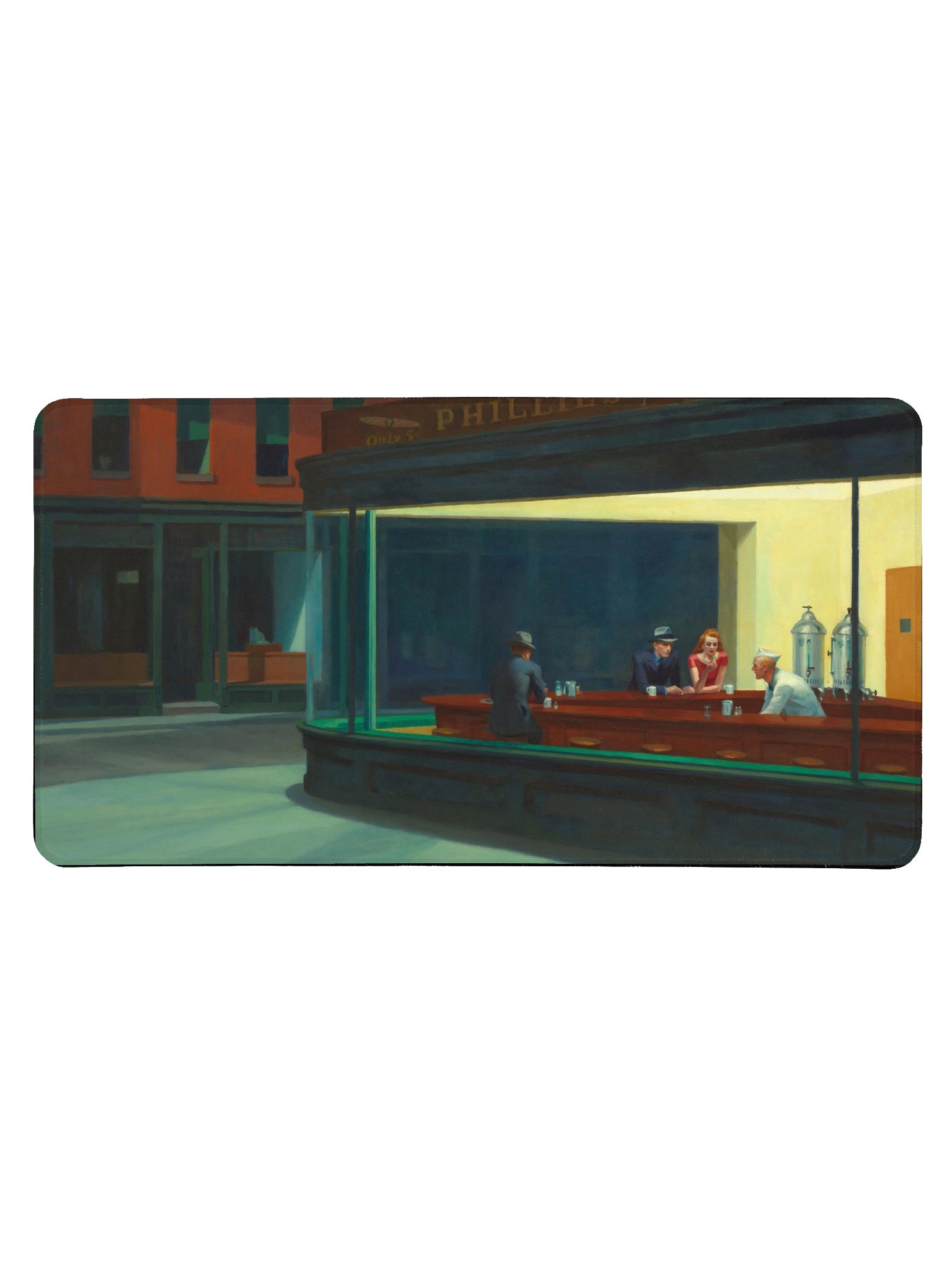 Edward Hopper – Nighthawks – Desk Mat product image (1)