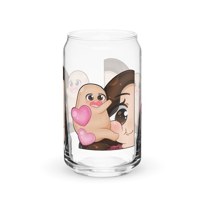 Hugs face Emote! Can- shaped glass cup product image (2)