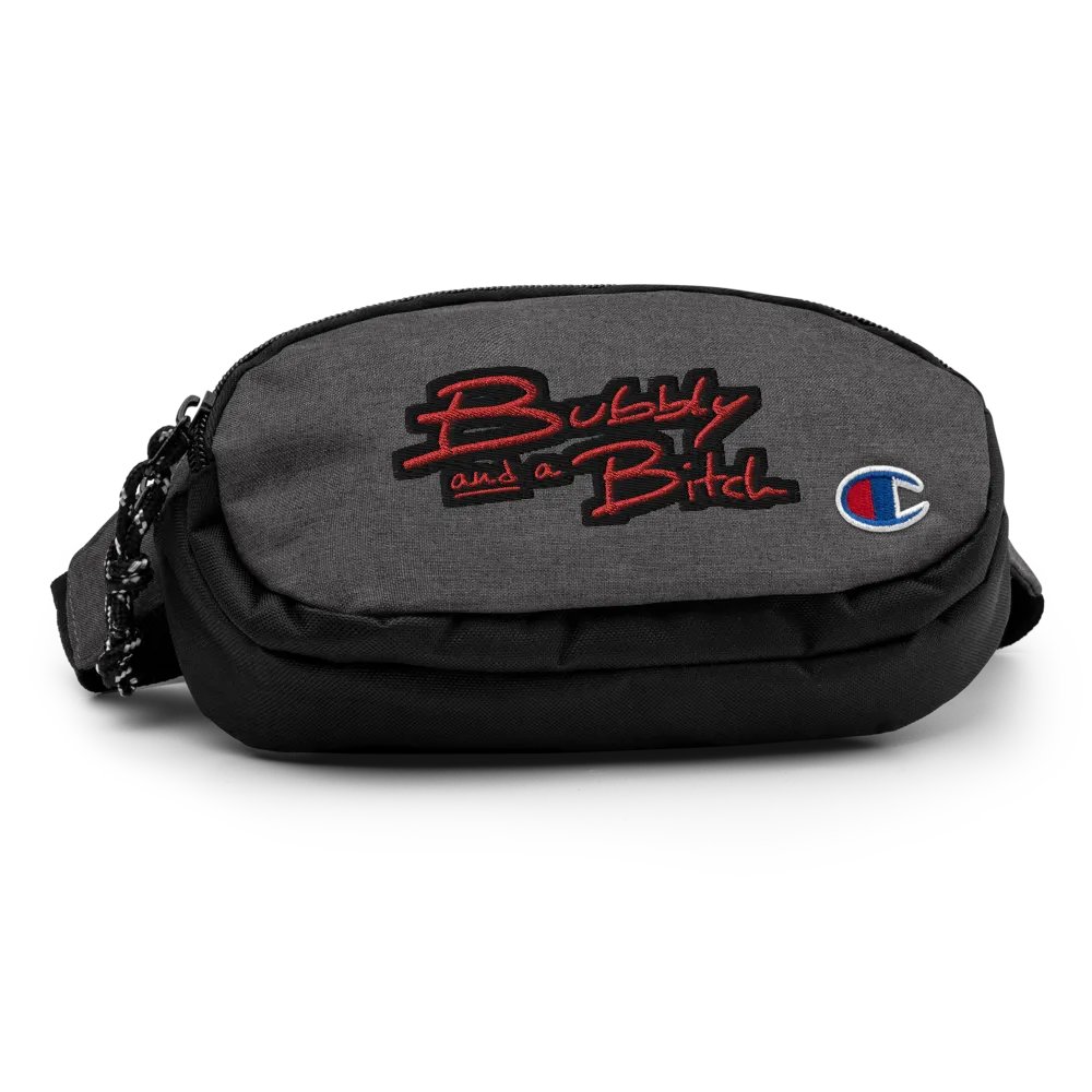 BUBBLY and a B (red contrast design) champion fanny pack product image (2)