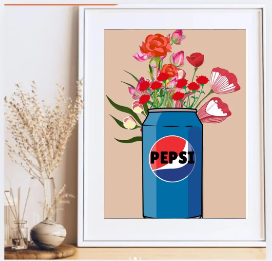 Pepsi Flower Wall Art product image (4)