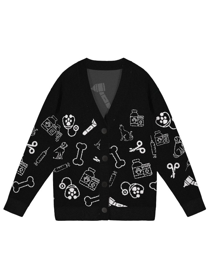 Vet Med Knit Cardigan - Black product image (1)