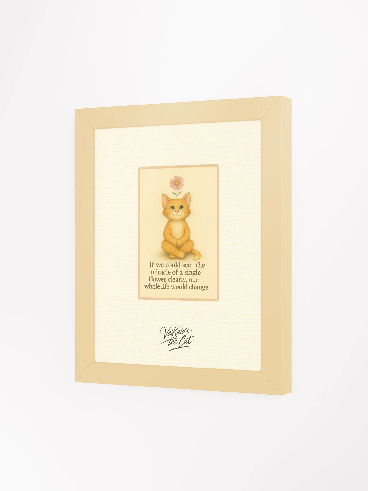 Miracle of a Single Flower Vaikauri Framed Artprint product image (5)