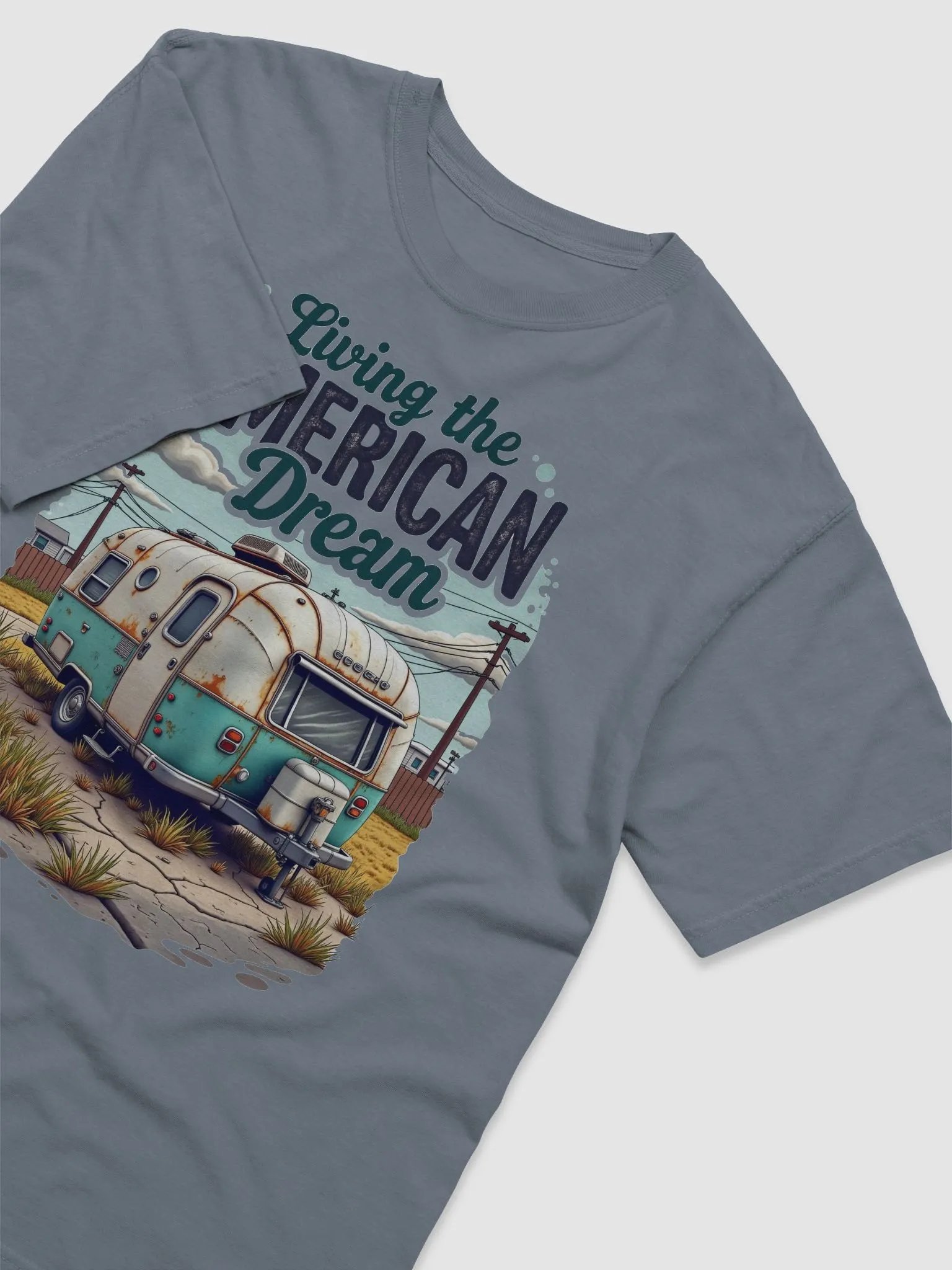 American Dream Vintage Trailer T-Shirt product image (36)
