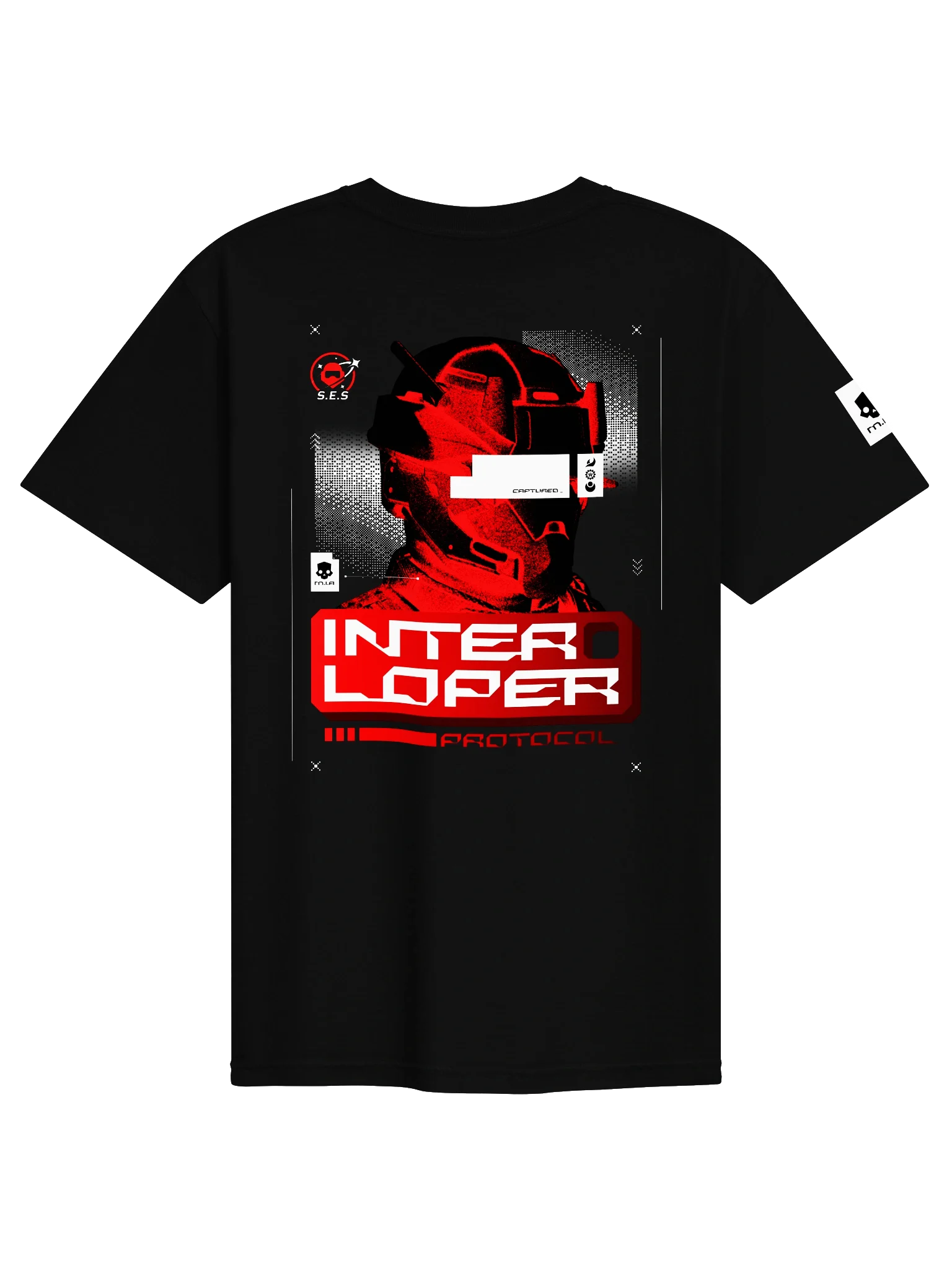S.E.S Operation Interloper Protocol - Black Tee product image (1)