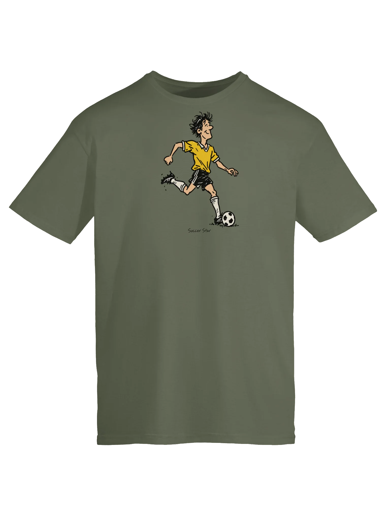 Soccer Star Striker Cartoon Player Tee product image (5)