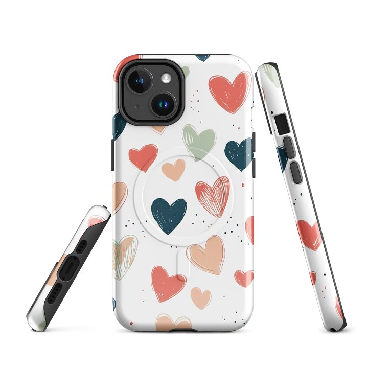 Heart Pattern MagSafe® Tough Case for iPhone® product image (1)