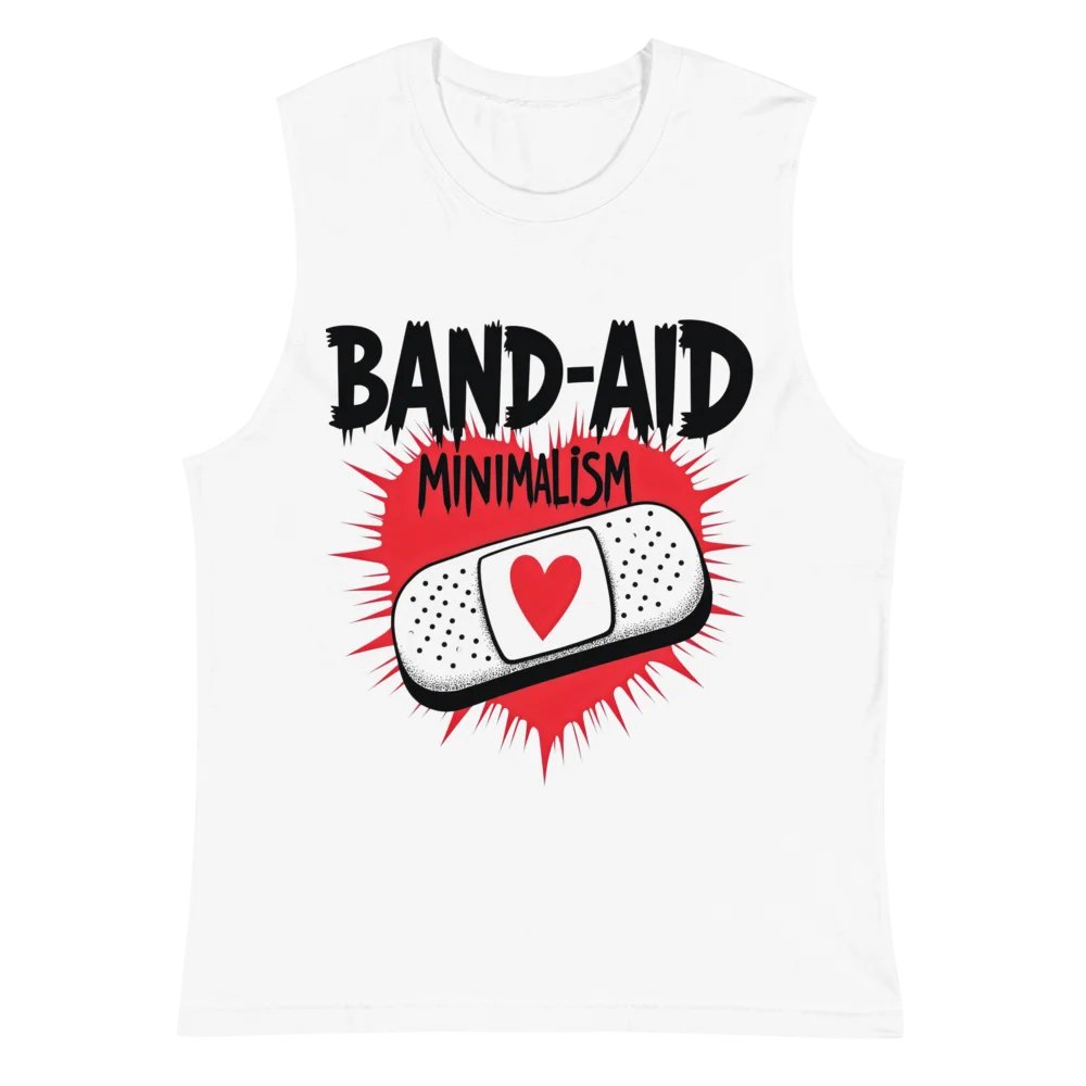Heartfelt Band-Aid Minimalism Muscle Tank product image (2)