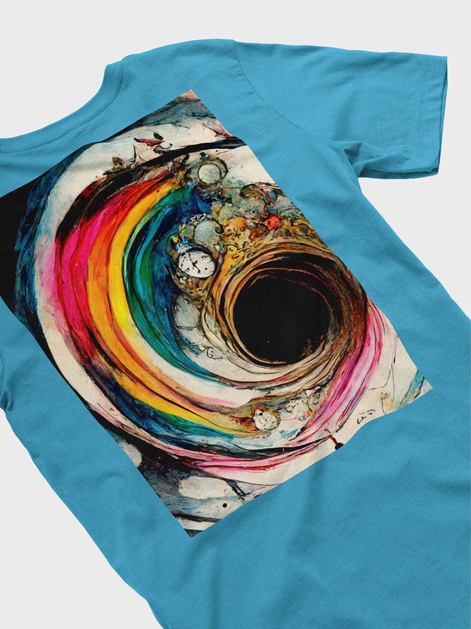 Eye and clocks on back tee product image (4)