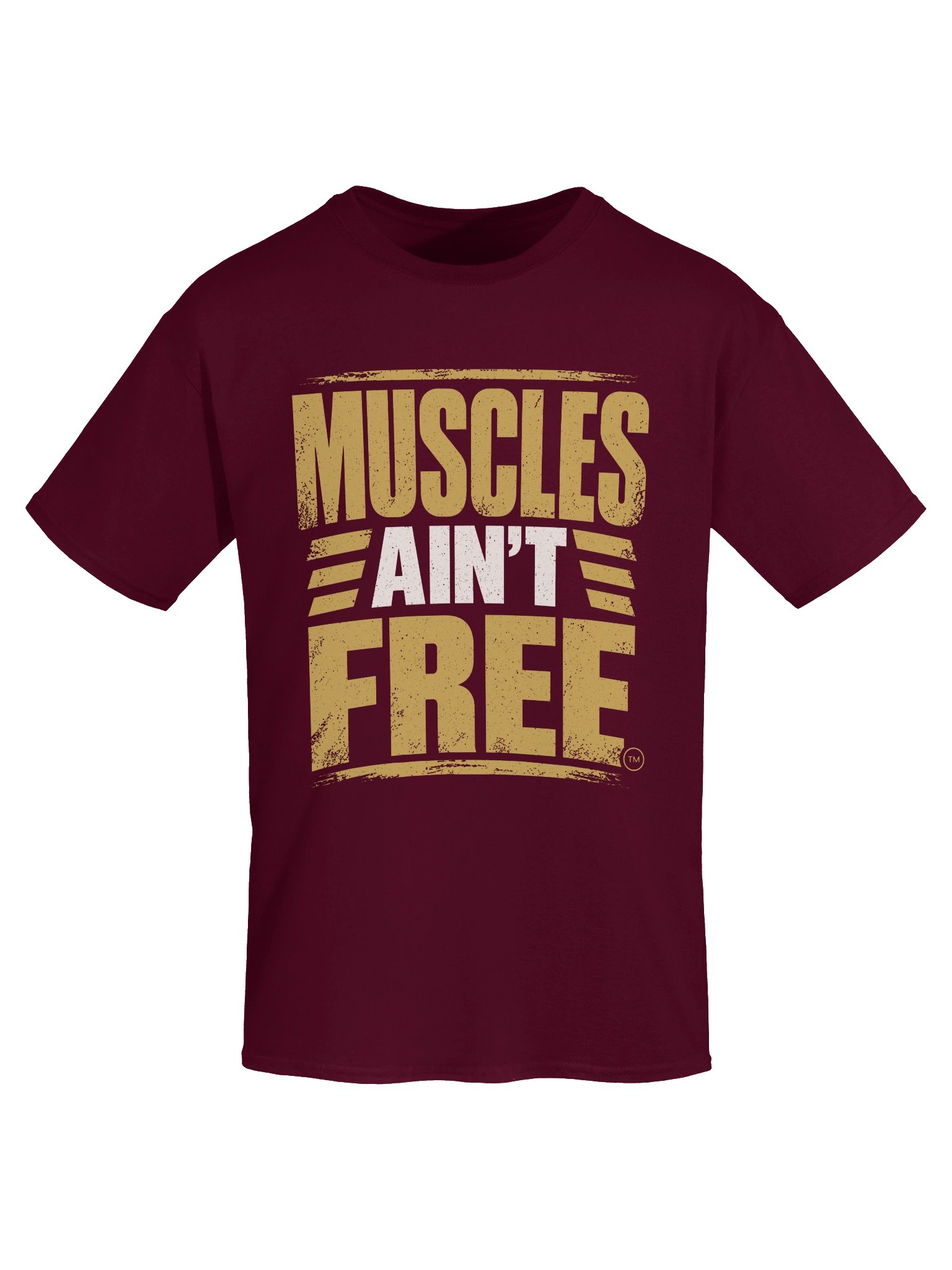 The "Muscles Ain't Free" Everyday Heavyweight Graphic Tee product image (5)