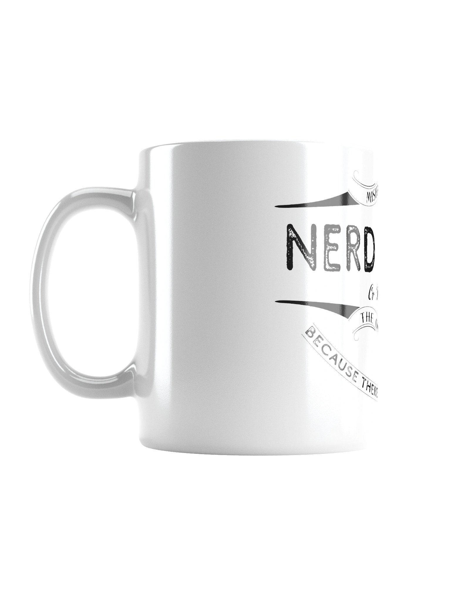 Nerd Harder or Die a n00b Mug (White) product image (2)