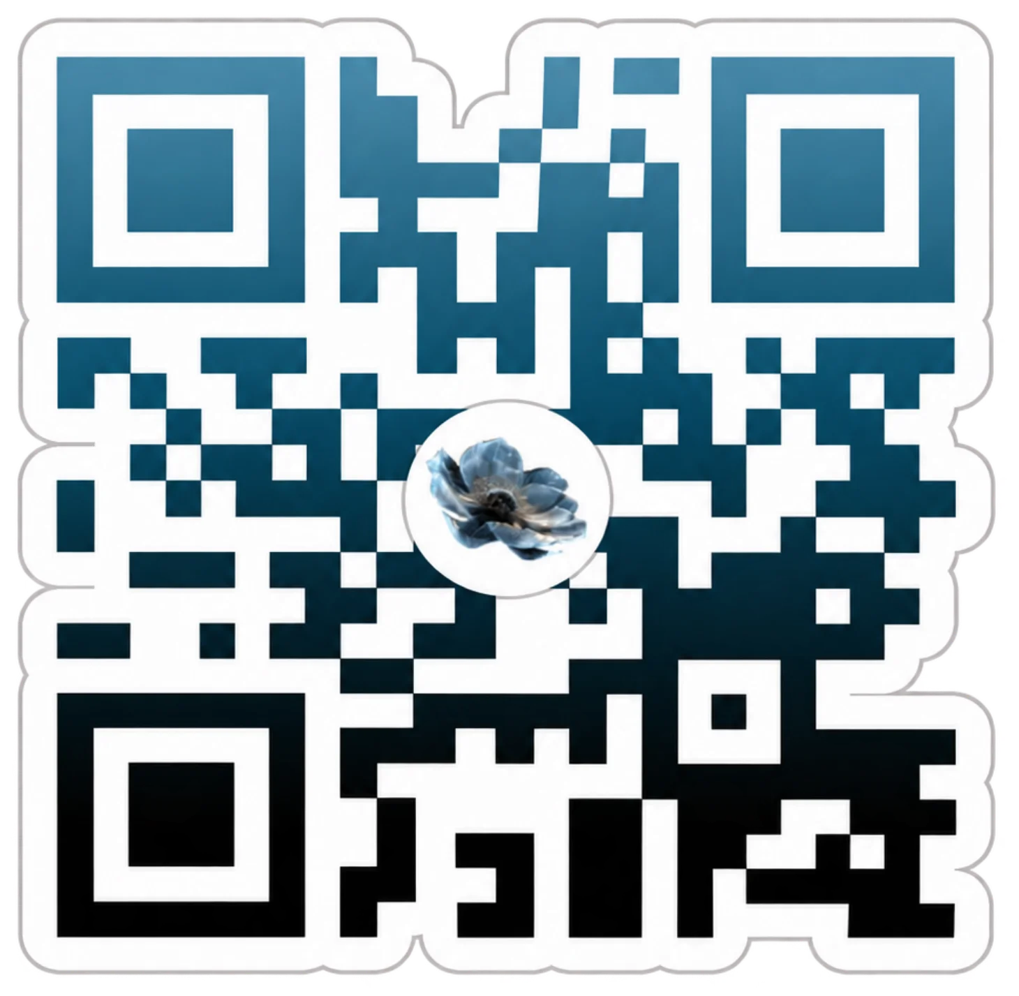 Hollow Eye QR STICKER + Daily Poetry Experience [AUDIO] product image (1)