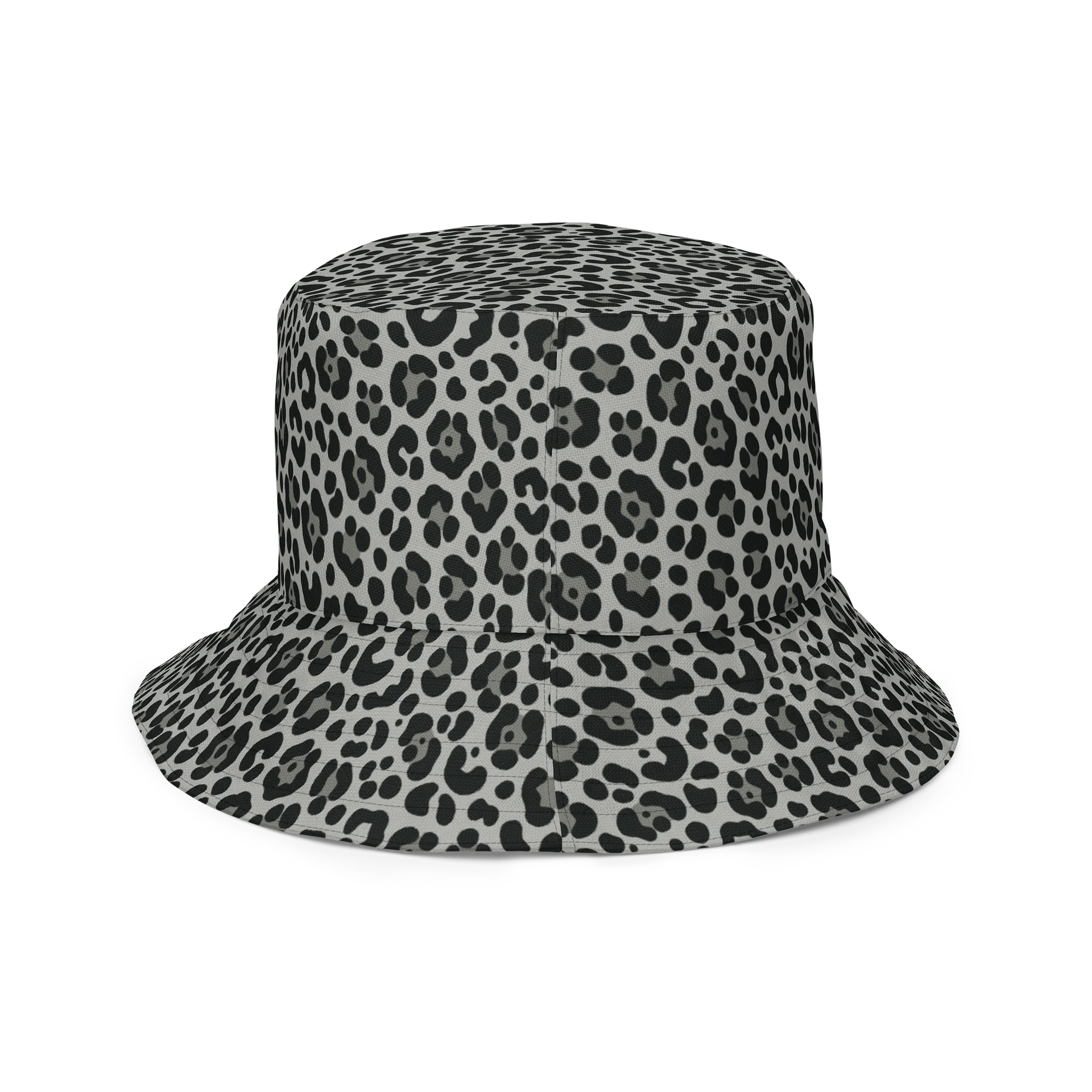 Bold Snow Leopard Print Reversible Bucket Hat product image (6)
