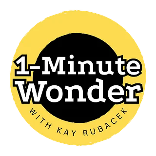 1 Minute Wonder with Kay Rubacek