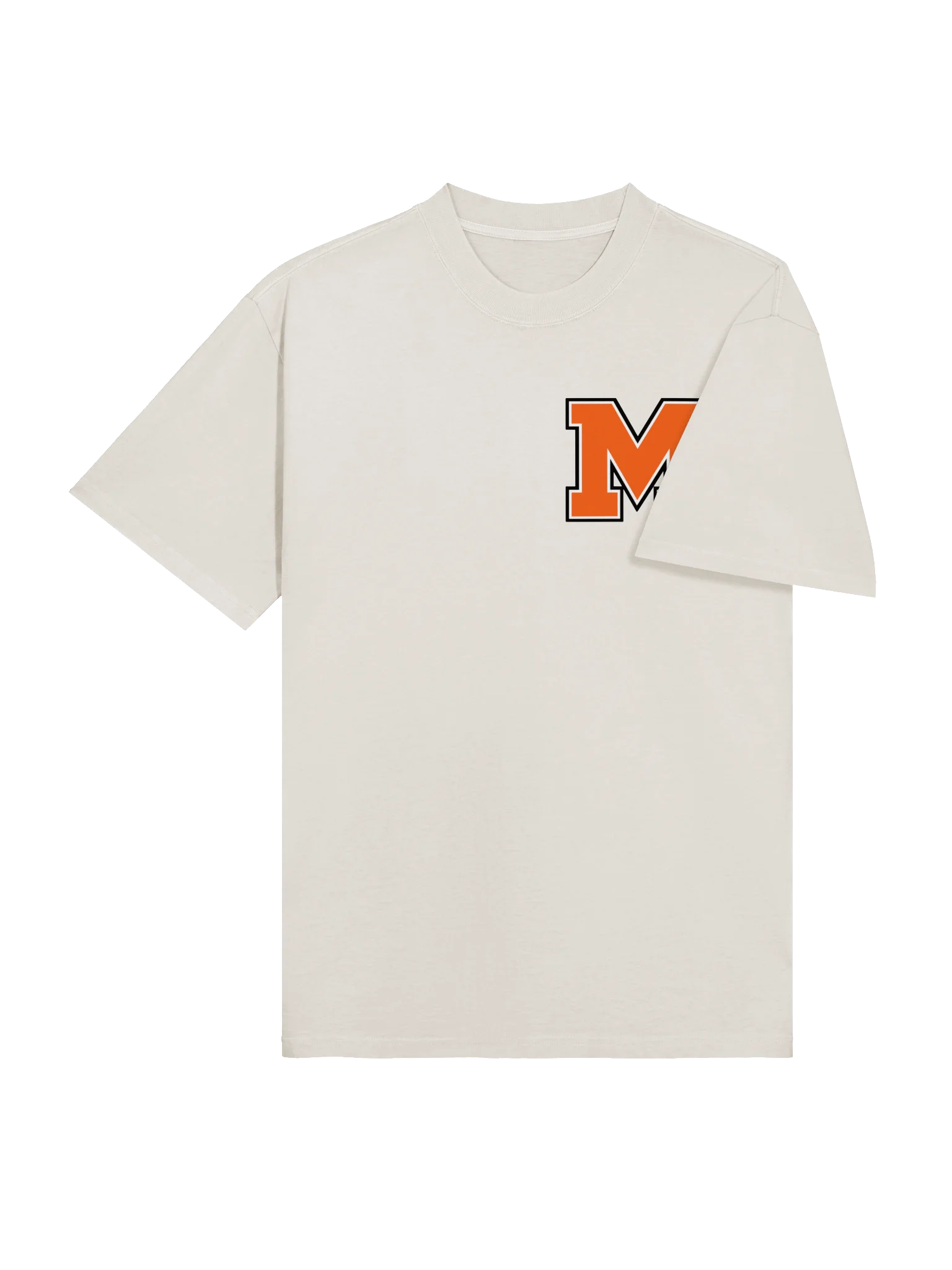 Make It Make Sense Orange Oversized Tee product image (4)