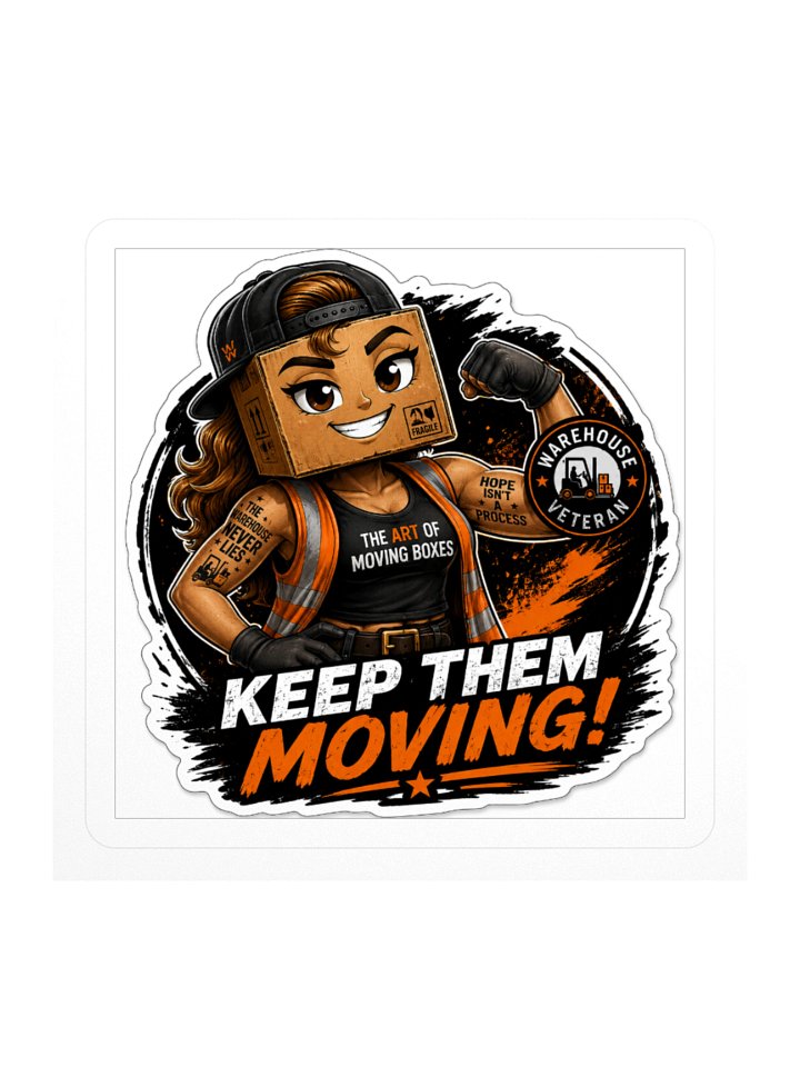 Roxy "Keep Them Moving" 3" x 3" Sticker product image (1)