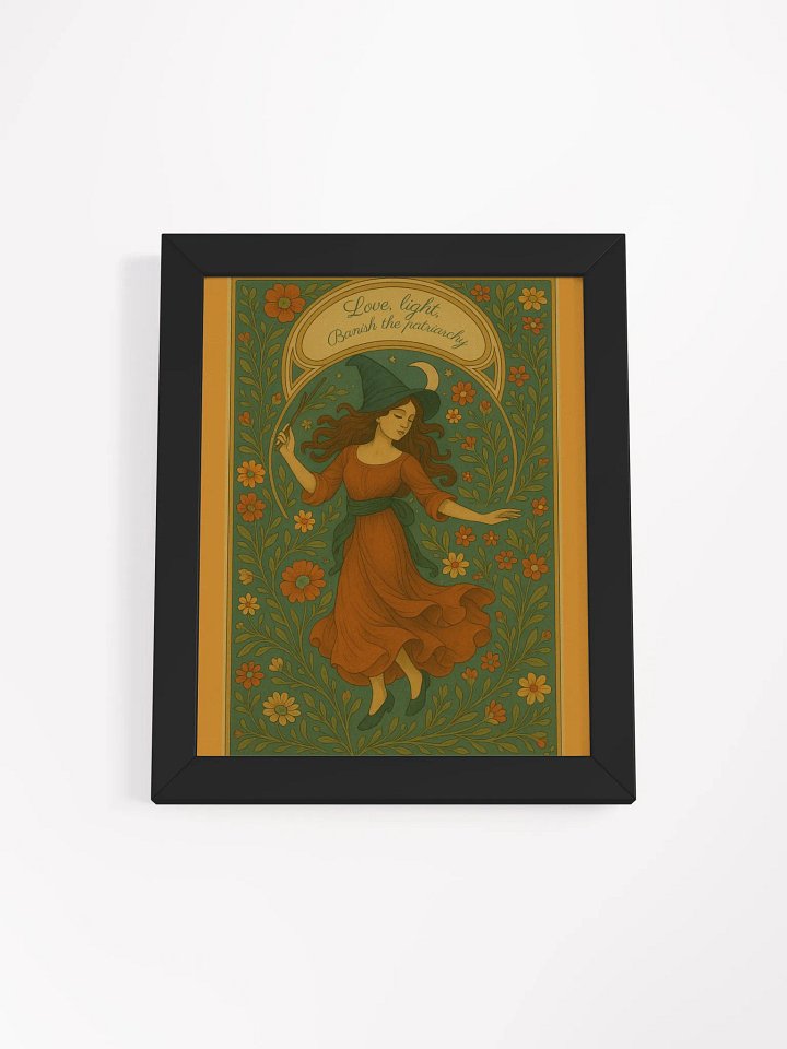 Vintage Witch Wall Art - Love, Light, Banish the Patriarchy product image (8)