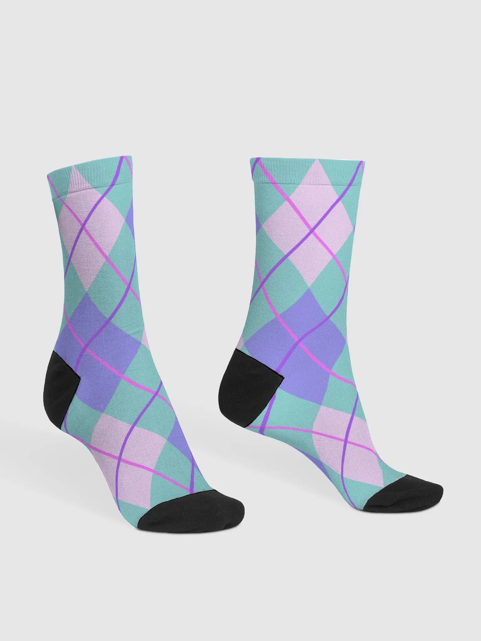 Argyle Chic Crew Socks product image (3)
