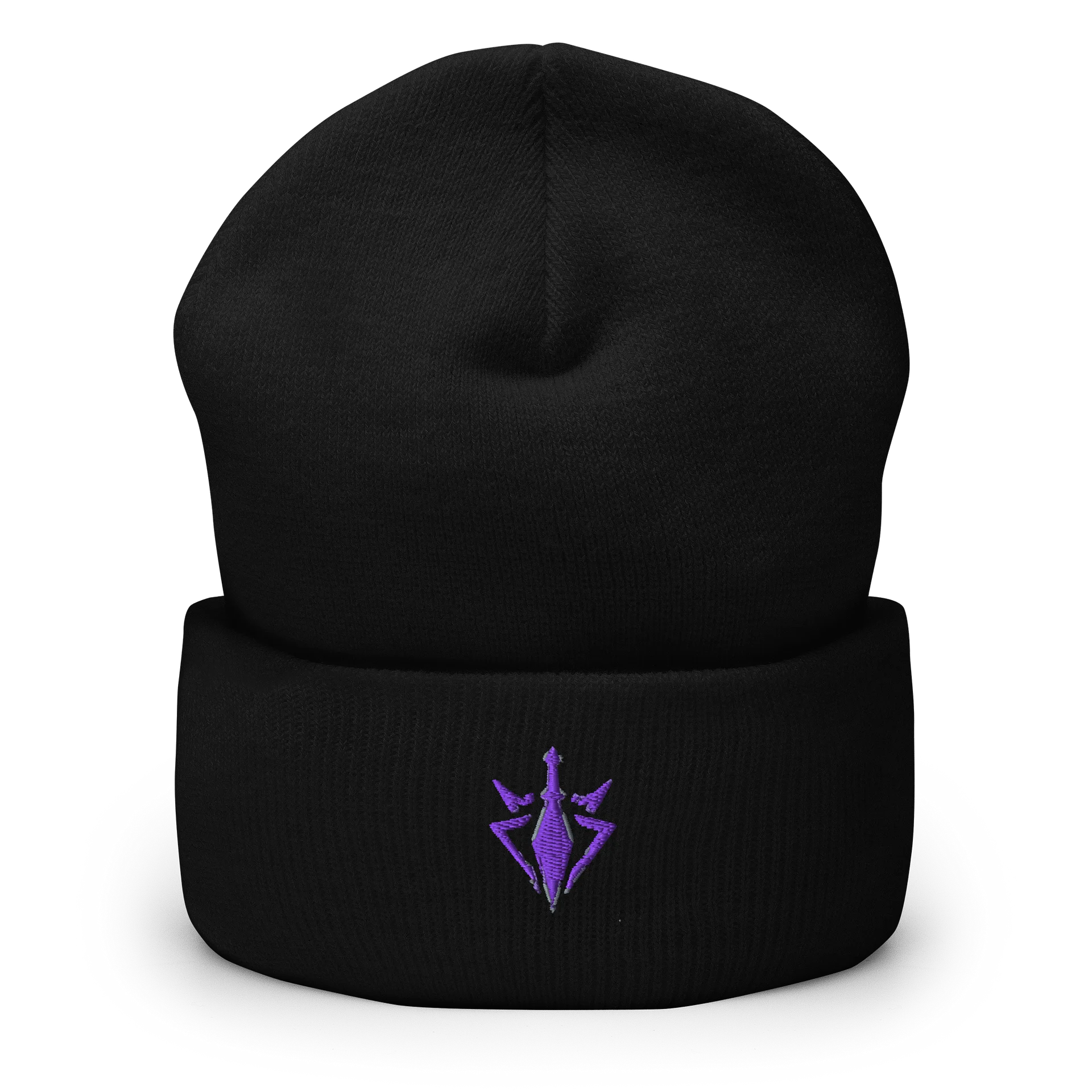 Inebrium Purple Geometric Logo Cuffed Beanie product image (1)