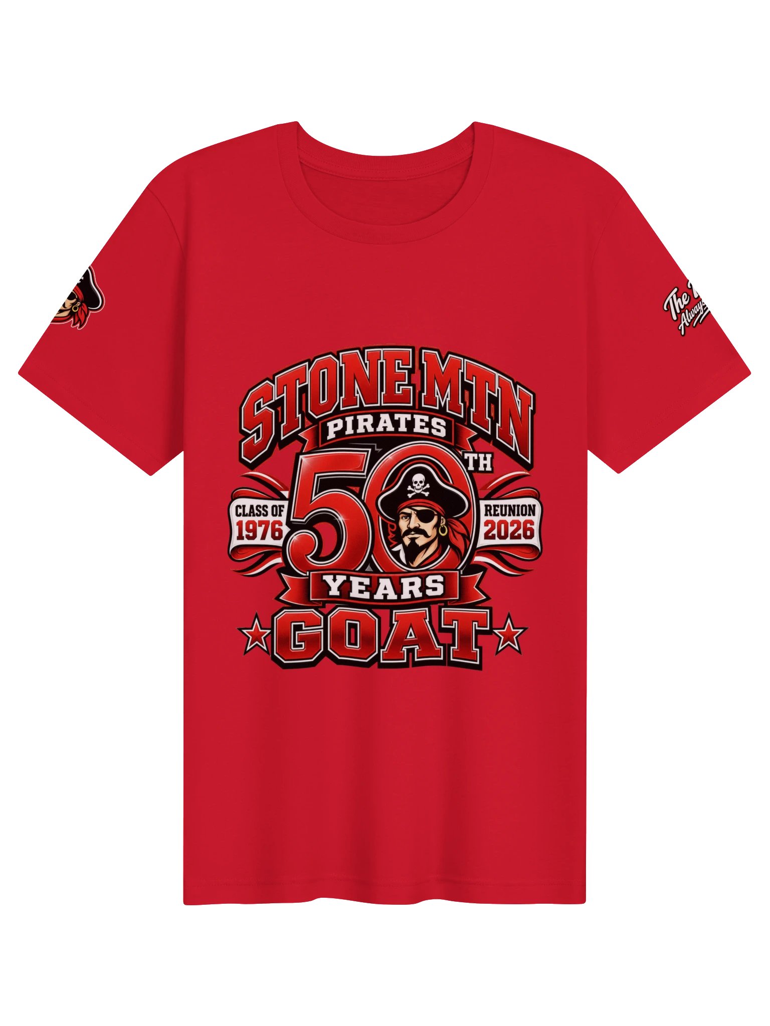 Stone Mtn Pirates 50 Years GOAT Shirt product image (1)