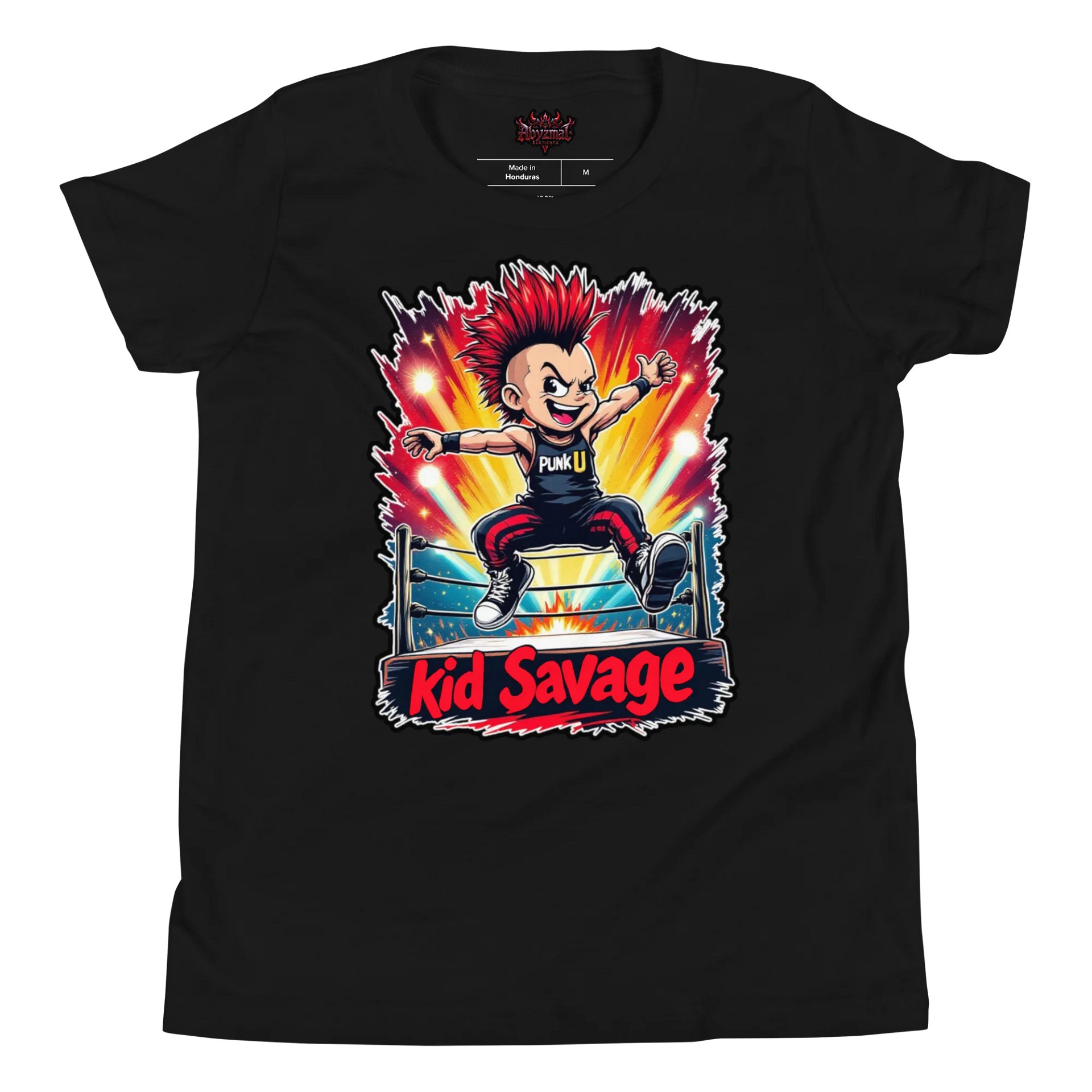 Kid Savage Punk U Wrestling T Shirt product image (2)