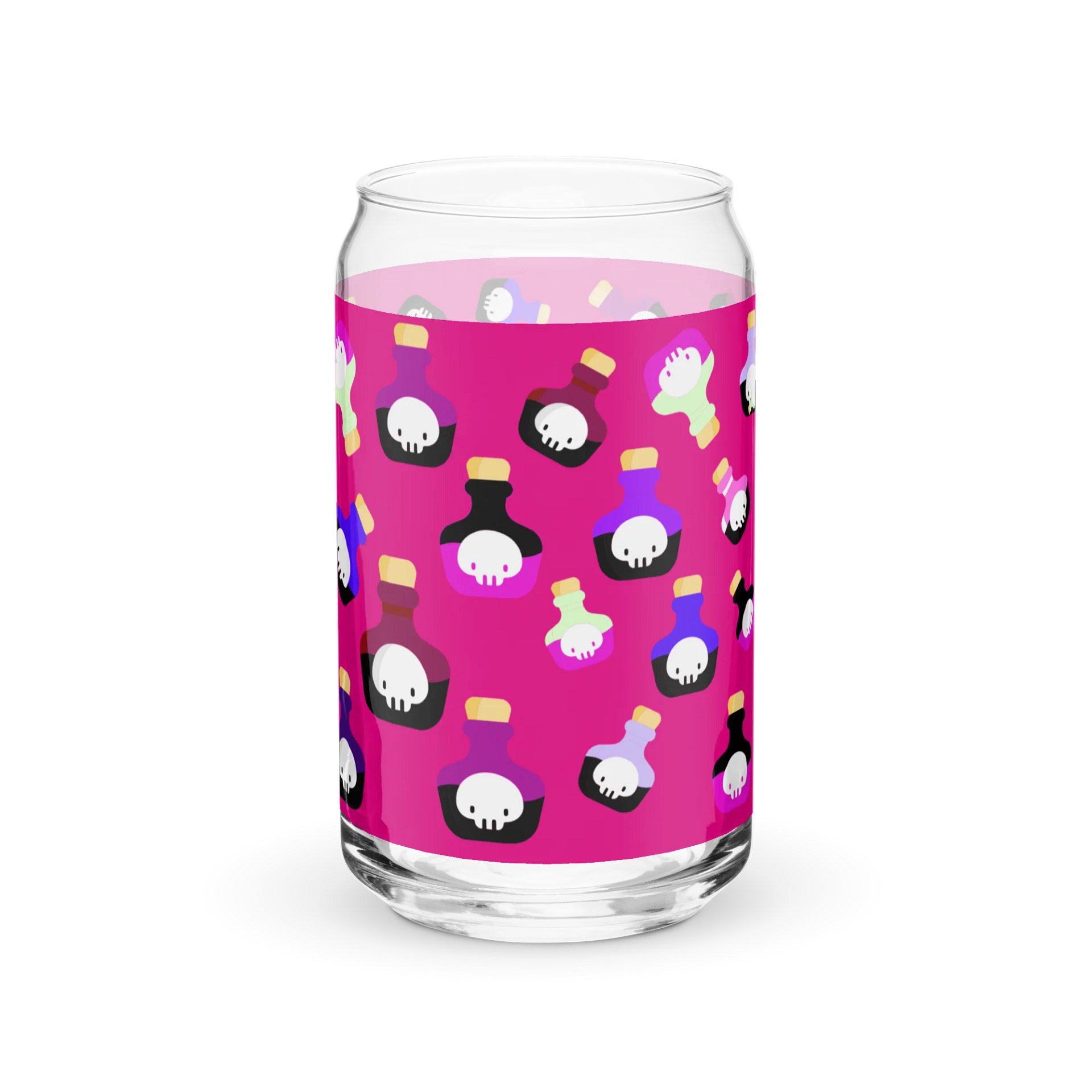 Cute Skull Potion Can-Shaped Glass product image (5)