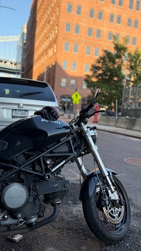 whats better than a crispy morning and a Ducati? crispy morning, Ducati and a coffee ☕️ #ducati #coffee #motorcycle
