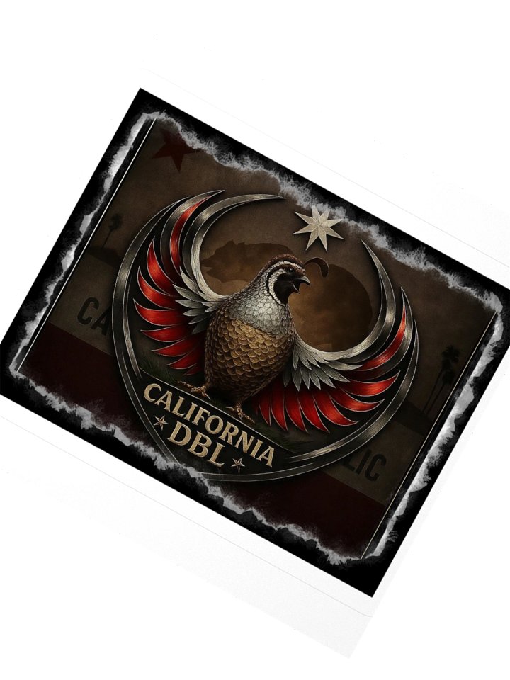DBL Quail and flag sticker. product image (4)