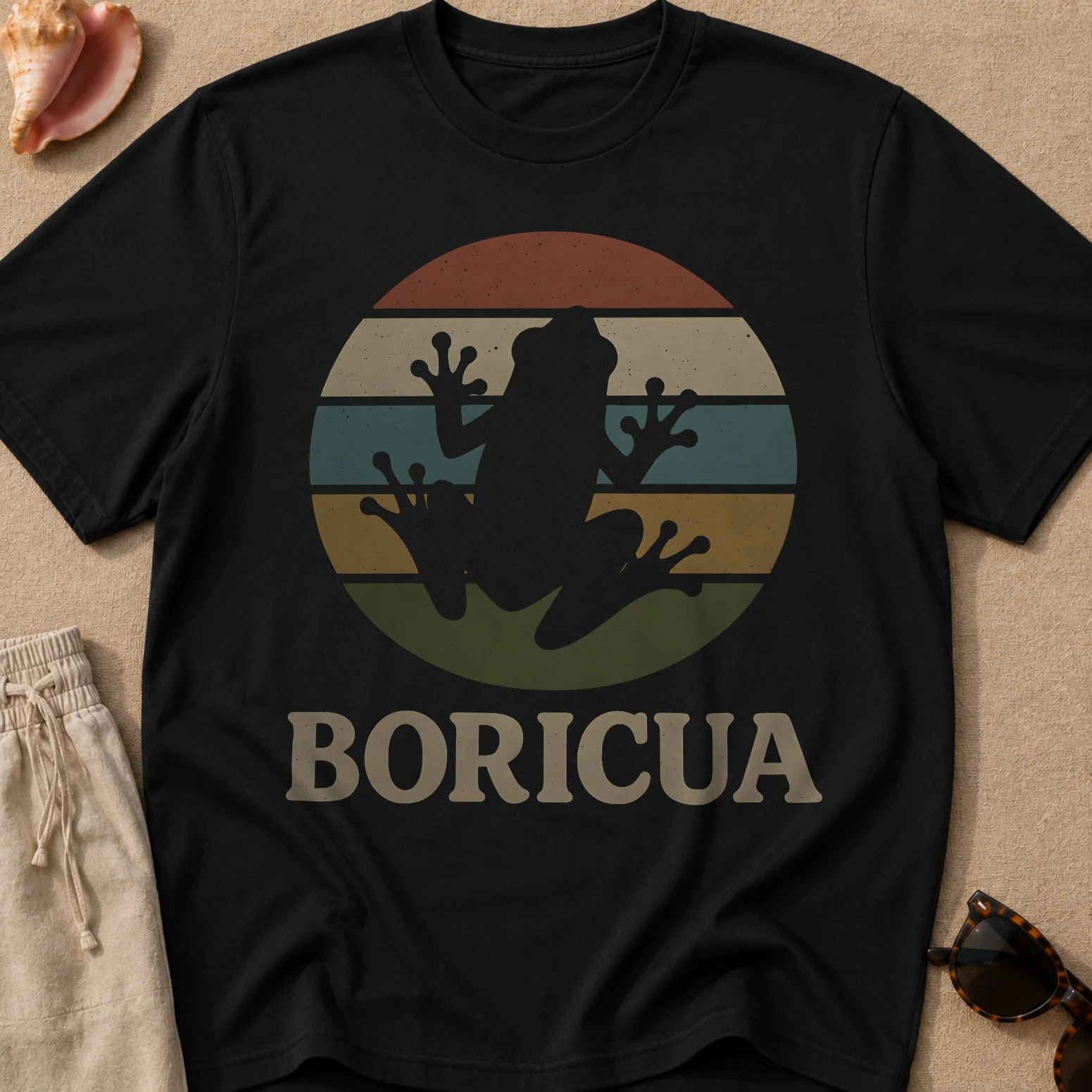 Coquí Boricua Retro Camiseta Unisex product image (1)