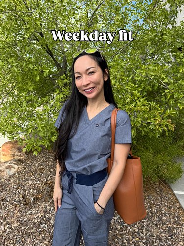 Work hard play hard. 

Type 2 fun. 

Work day fit is scrubs every day. Weekend is the most glamorous sun safe mountain fit I ...
