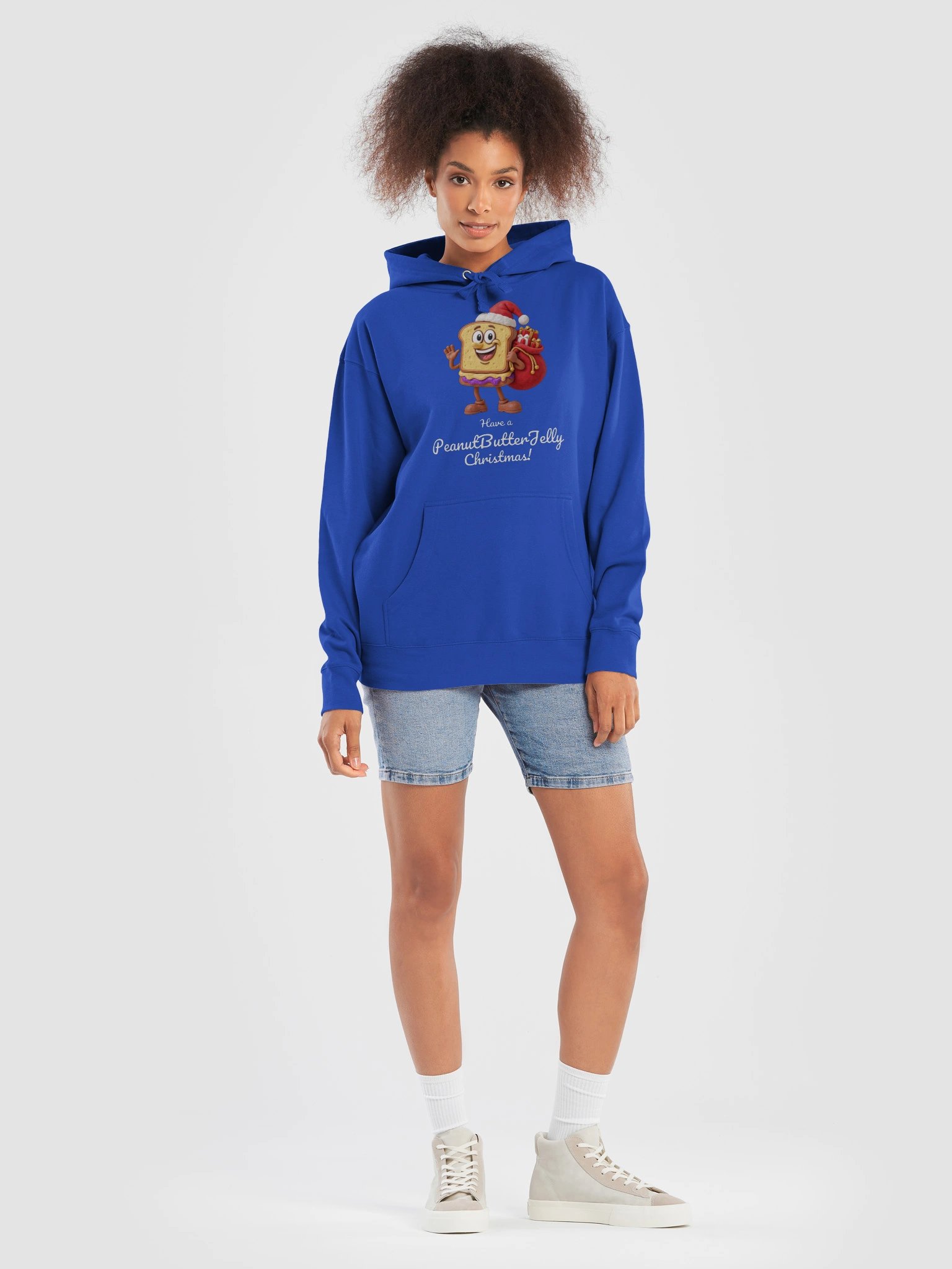 PeanutButterJelly Holiday Hoodie – Adult (Blue or Red) product image (5)