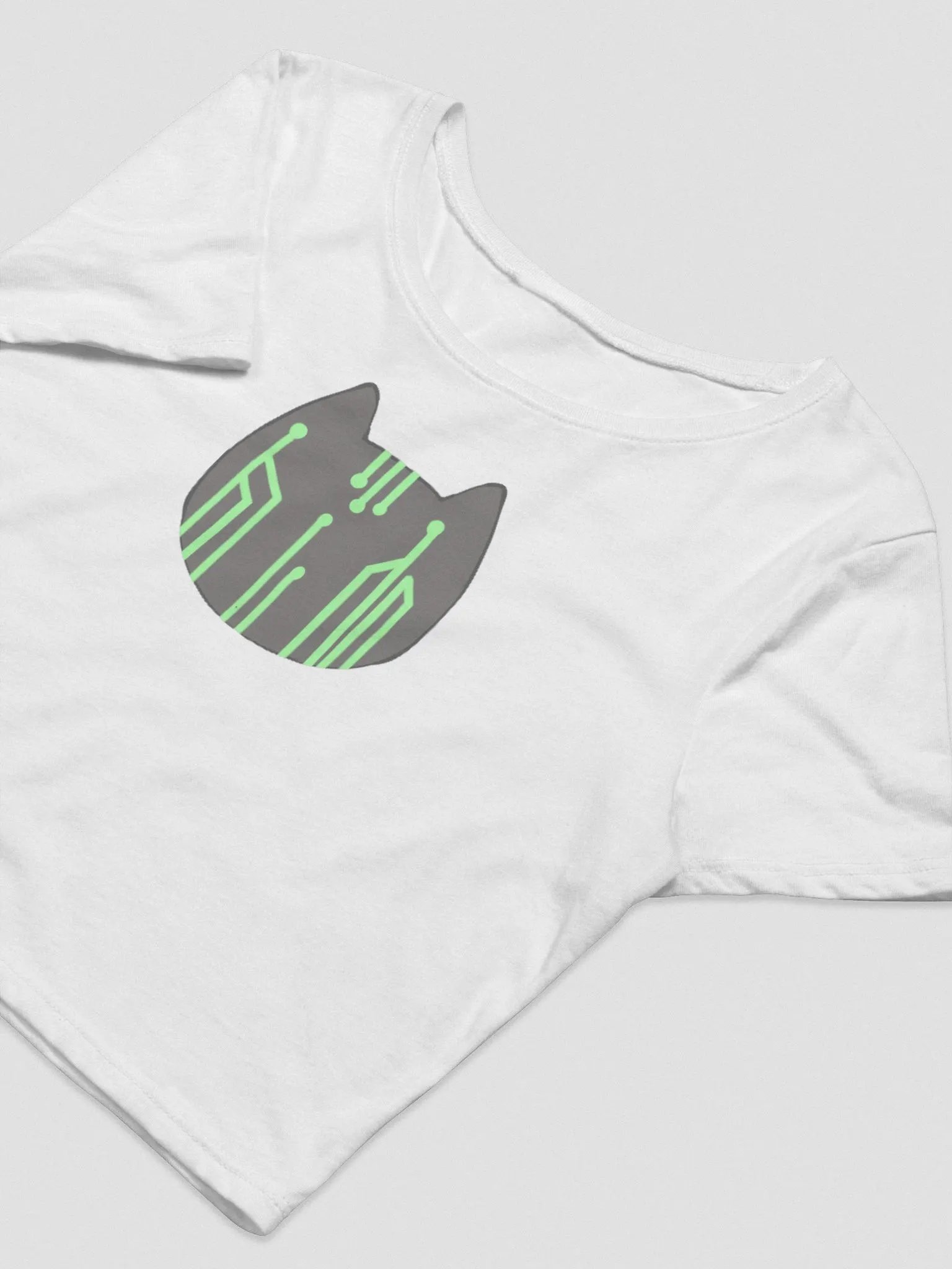 Virtual T-Shirt, White (Cropped) product image (3)