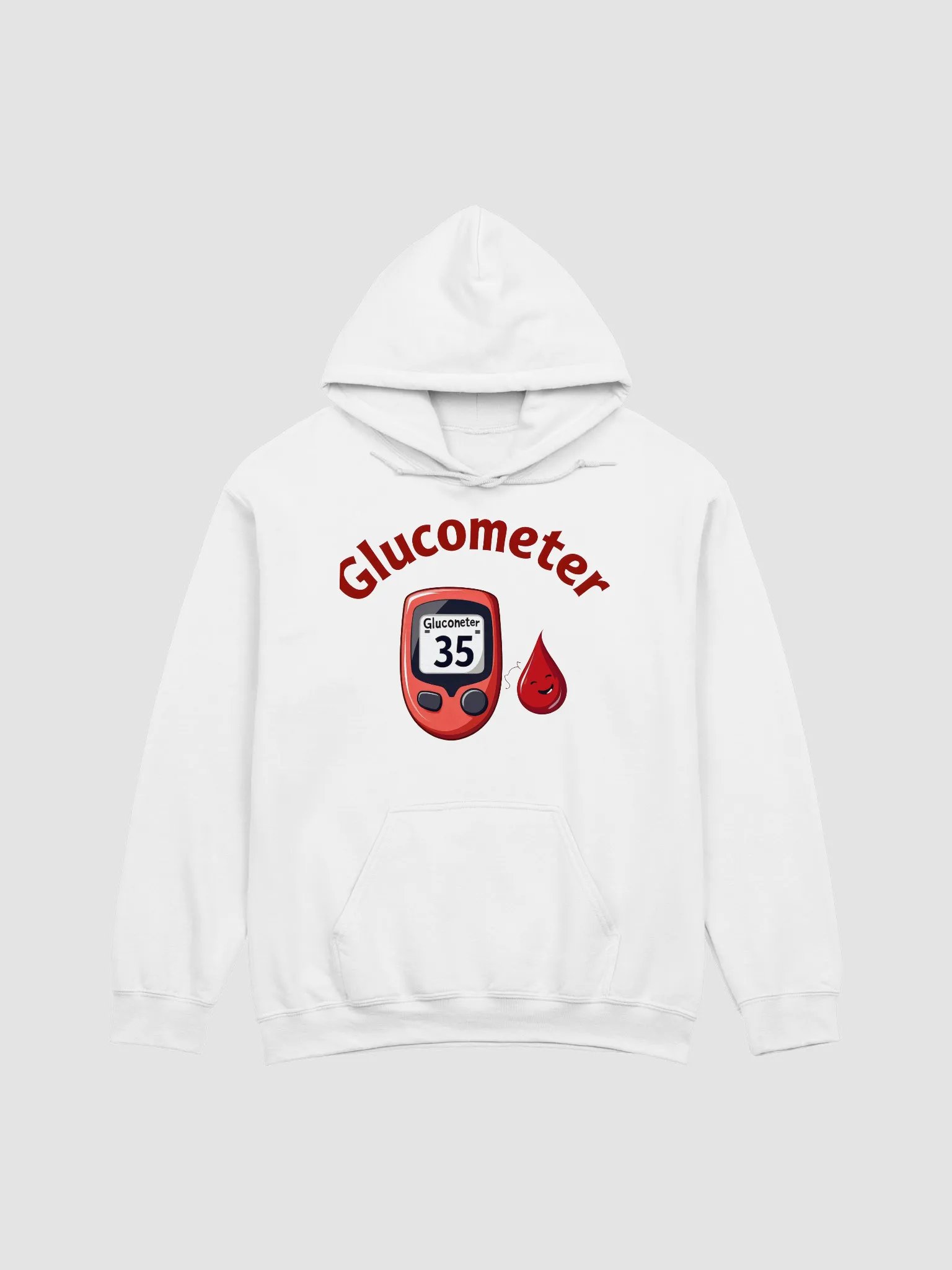 Smiling Glucometer Comfort Hoodie product image (5)
