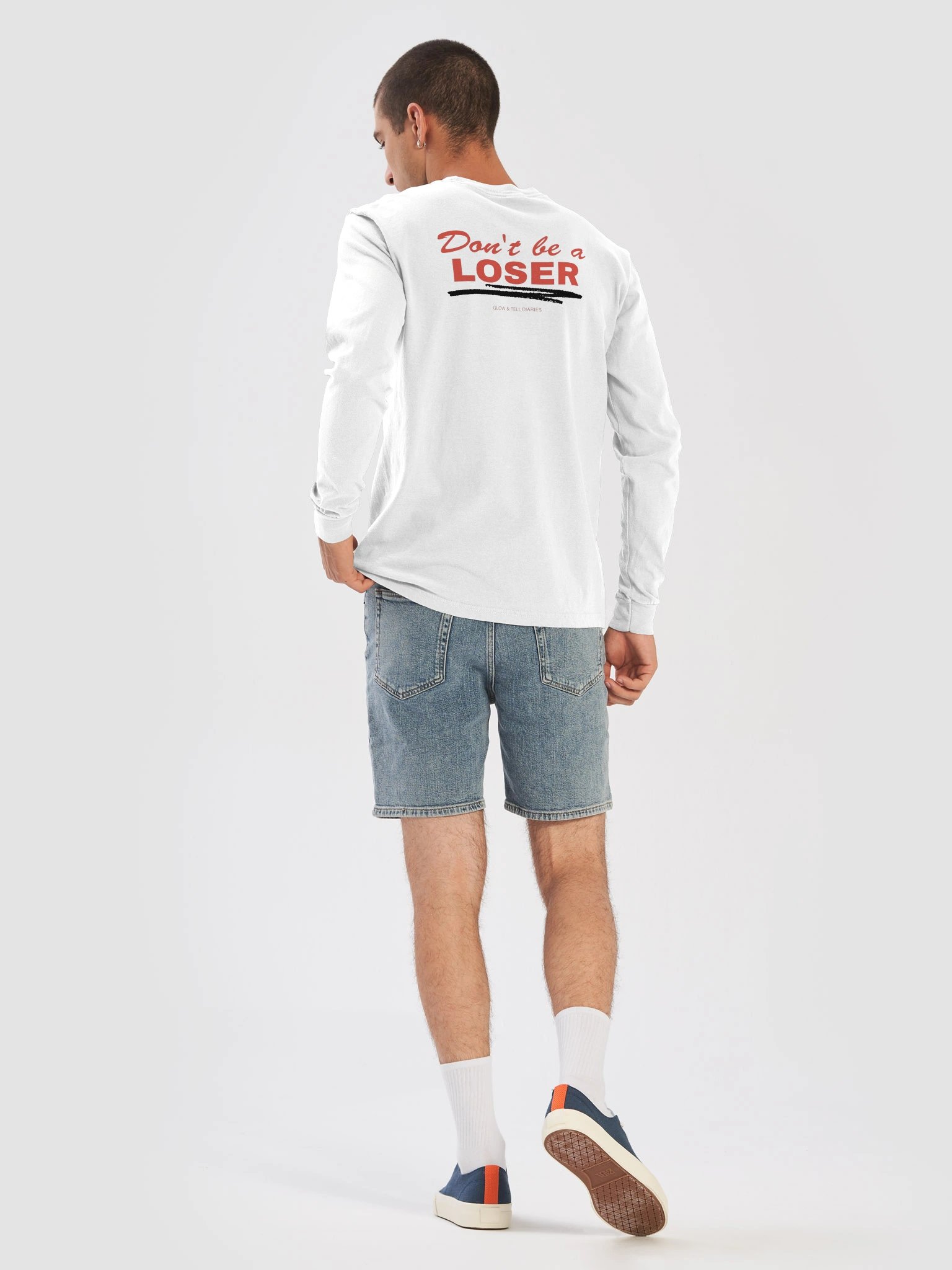 Don't be a LOSER unisex long sleeve (white) product image (8)