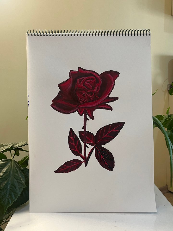 Rose Skull Painting product image (2)