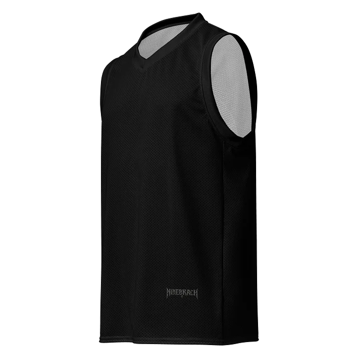 Minimalist Black All-Over Print Basketball Jersey product image (1)