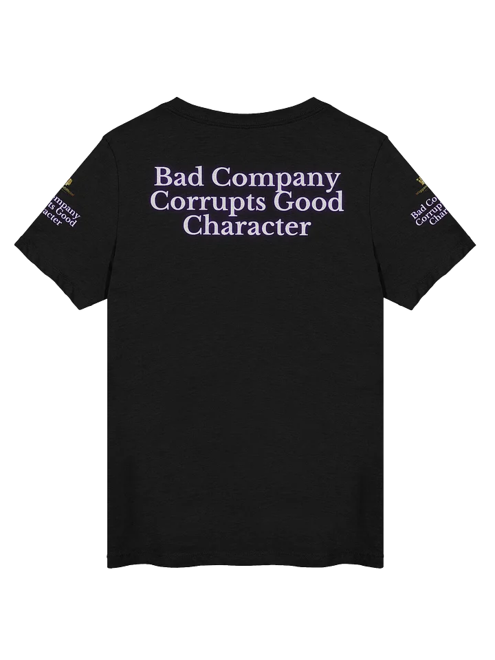 WigganOfficial “Bad Company Corrupts Good Character” Women's Relaxed V-Neck T-Shirt. product image (2)