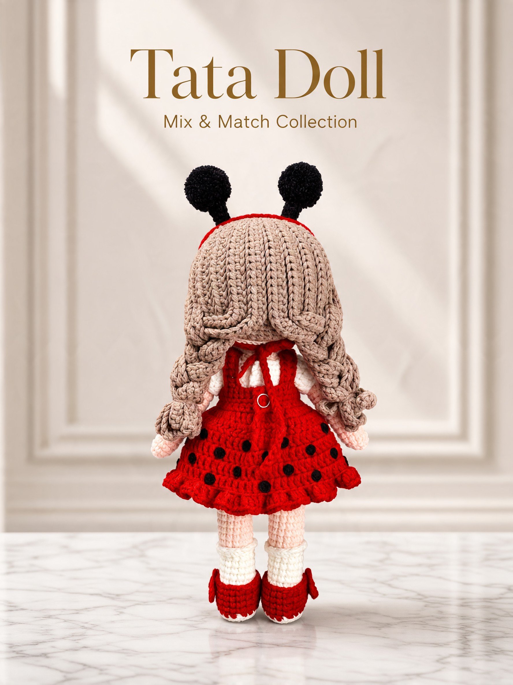 PDF | Crochet 9-inch Tata Doll in Ladybug Outfit | Amigurumi Doll Pattern product image (4)