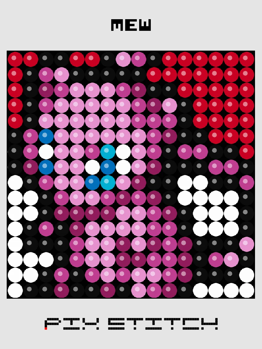 Mew Pixel Art product image (1)